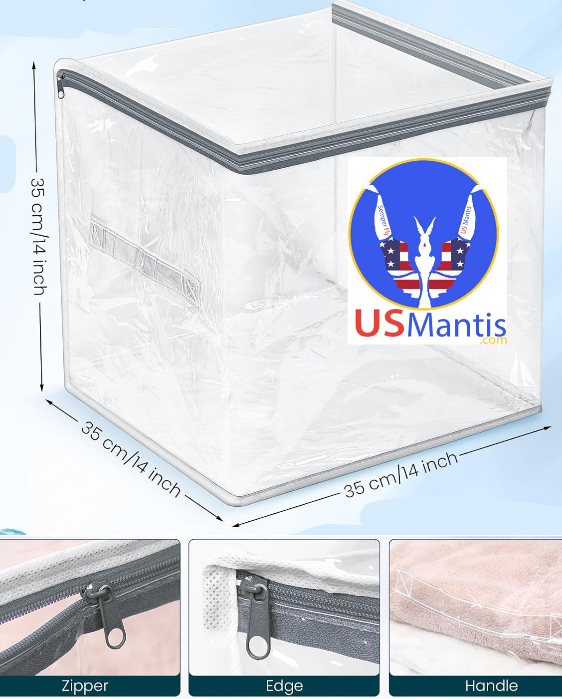 Net Cage Clear Cover Comfort Keeper With Zipper New product! - USMANTIS