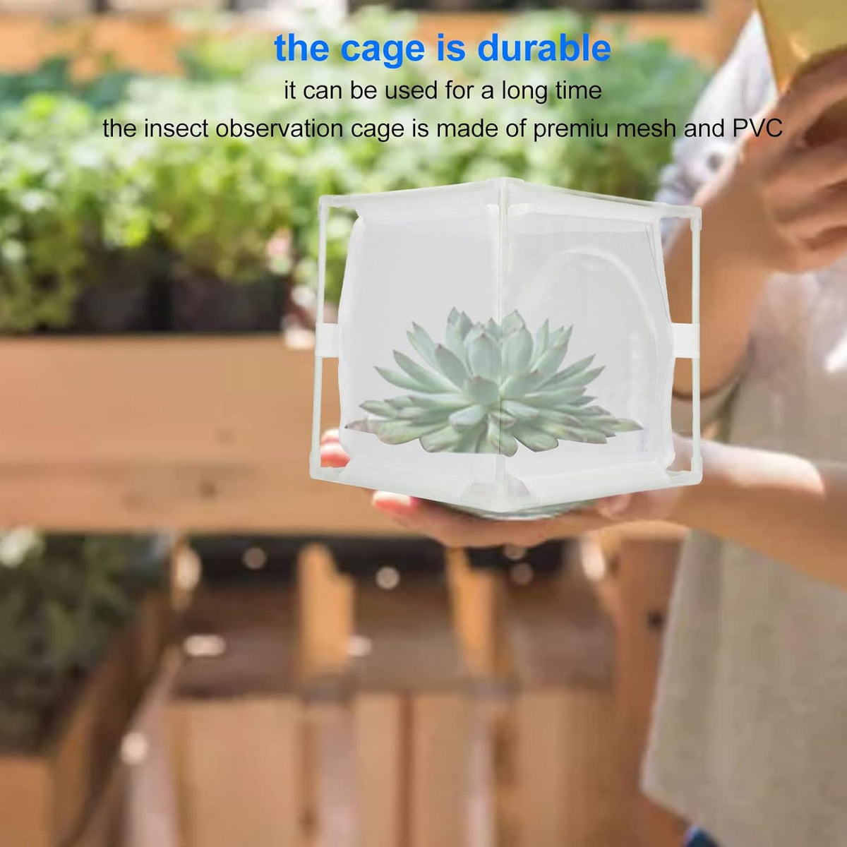 Mini Habitat Cage, PVC Mesh Praying mantis PET BUTTERFLY, SMALL INSECT