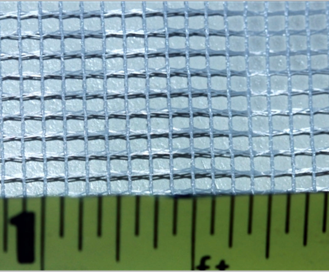 White butterfly Collapsible insect net kit with white grid mesh 1/16" square holes. Professional grade