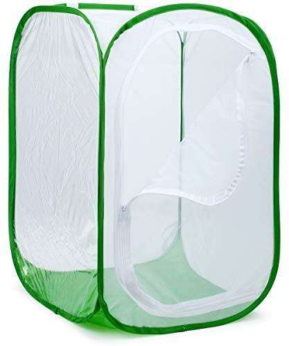 36" Large Collapsible Insect Mesh Cage Terrarium Pop-up 24 x 24 x 36 Inches - USMANTIS