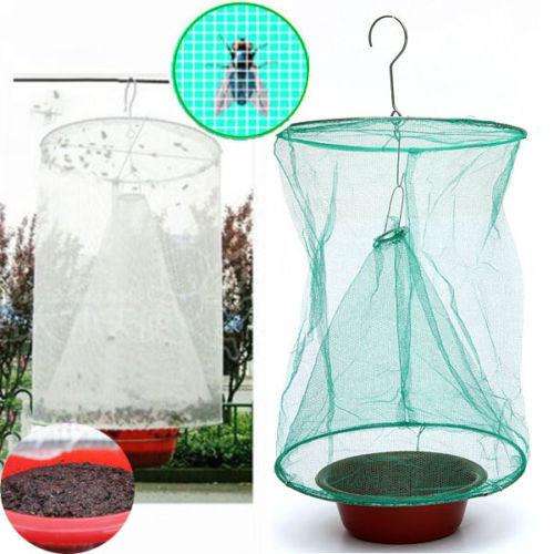 Drosophila Fly fruit flies or house flies Trap Net Reusable Insect Catcher  Cage