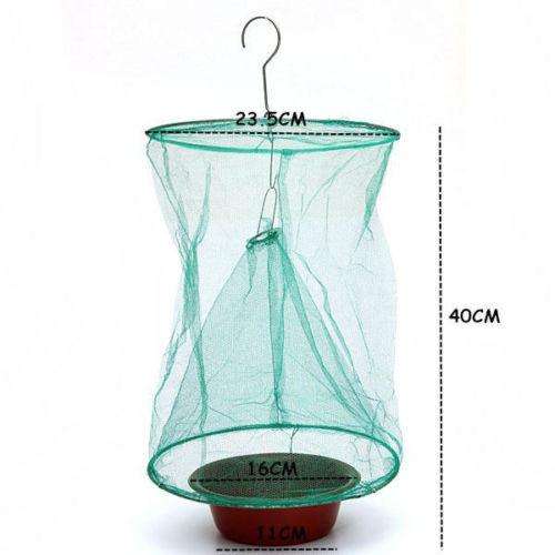 Drosophila Fly fruit flies or house flies Trap Net Reusable Insect Catcher  Cage