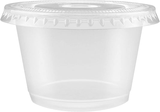 Portion Cups Insect Culture containers. Plastic (4 oz) with Lids - USMANTIS