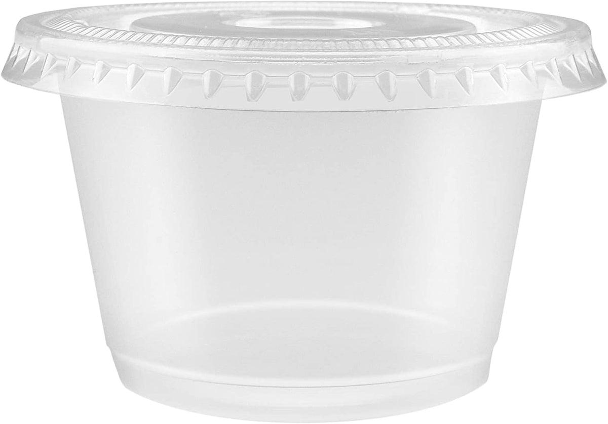 Portion Cups Insect Culture containers. Plastic (4 oz) with Lids USMANTIS