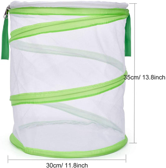 Mantis Butterfly Habitat Insect Cage - Round Pop Up Mesh Net 12 x 14 - USMANTIS