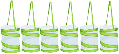 Popup Cage White Green 5" by 6" Mini round for insects. Mantis net cage ooth cage - USMANTIS