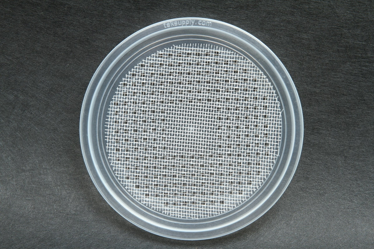 Wire Screen Waffle Lids Deli Cup Lids - Vented for insects