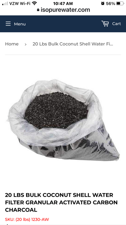 Horticultural Charcoal Organic Bioactive - USMANTIS