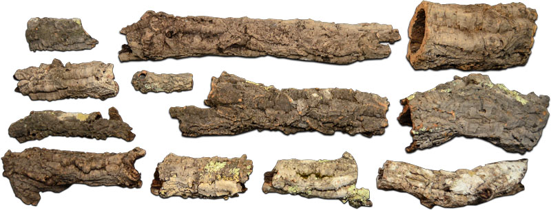 Virgin Cork Bark Tubes, rounds - USMANTIS