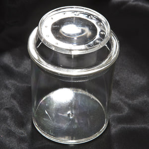 Magnifying insect jars with lids. Acrylic containers 31/2" tall and 21/2" wide vented.,  - USMantis.com